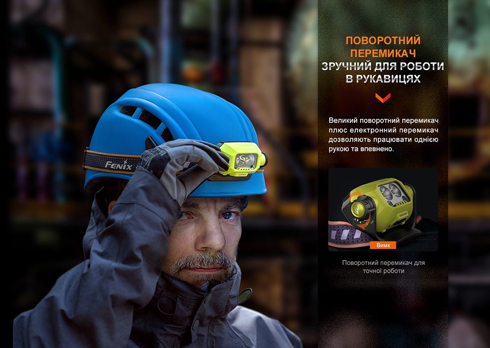 Фонарь налобный Fenix WH23R с бесконтактным датчиком-8