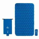 Коврик надувной двухместный с надувным мешком Naturehike FC-11 NH19Z055-P 65мм голубой