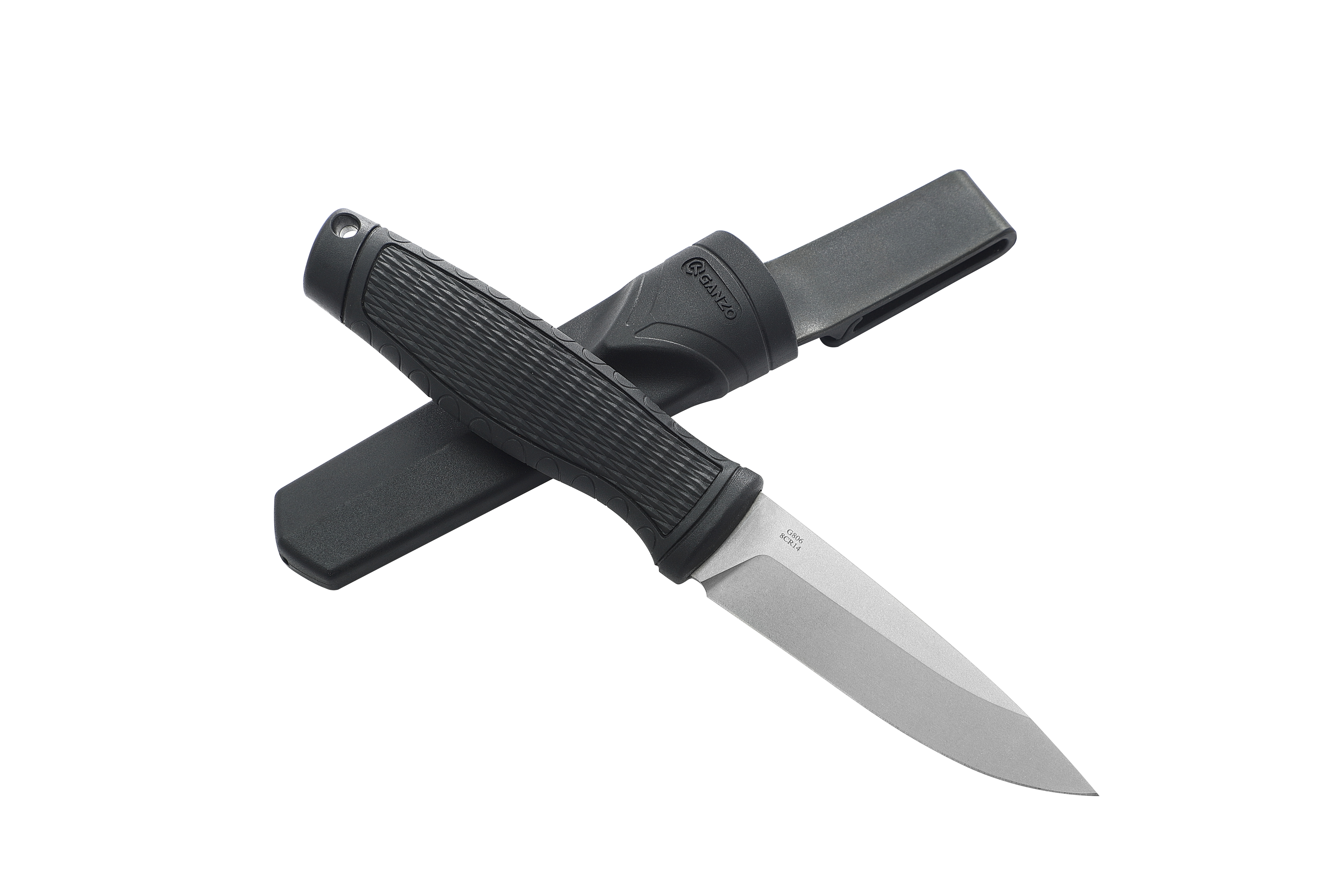 Нож Ganzo G806-BK черный с ножнами-1