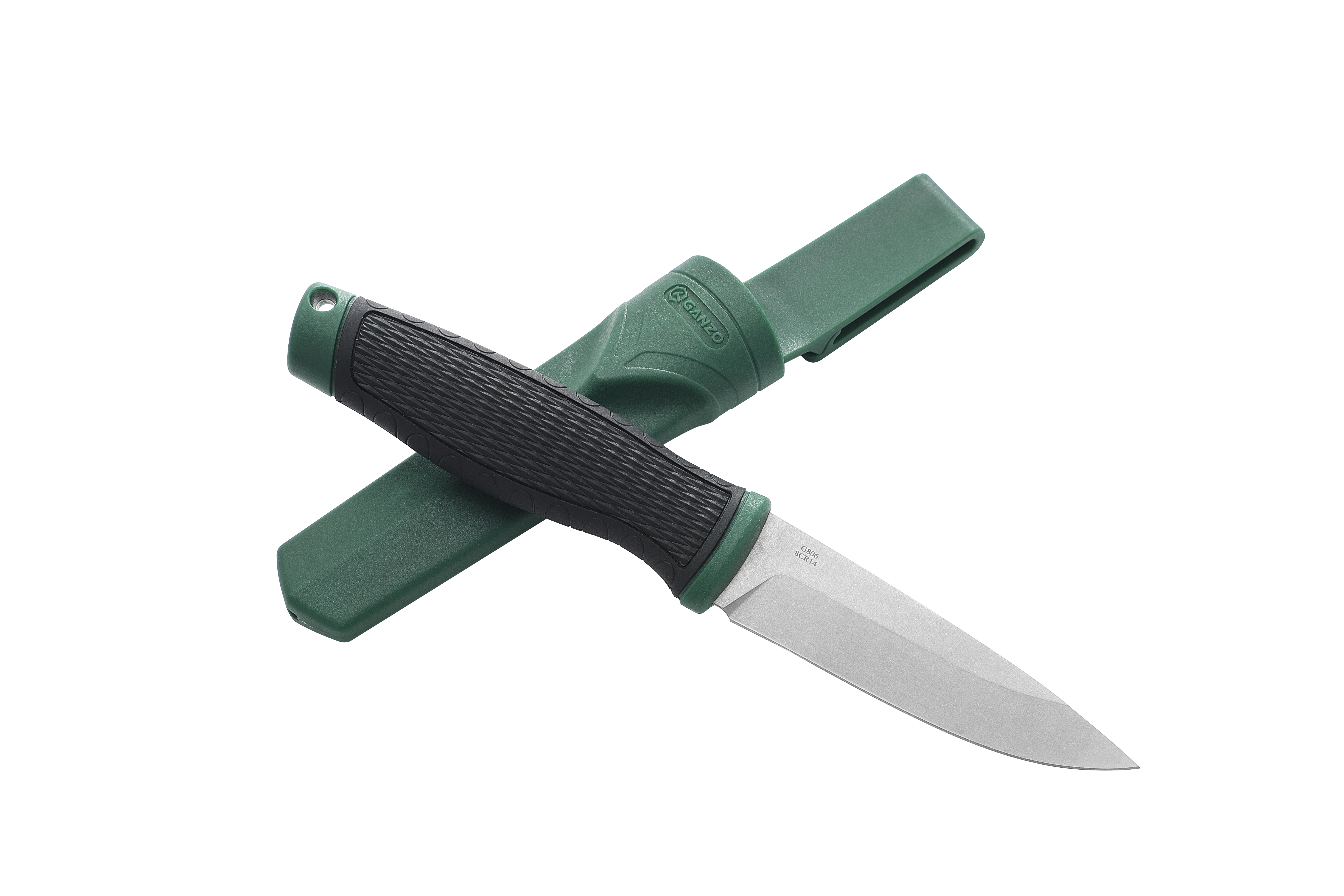 Нож Ganzo G806-GB зеленый с ножнами-1