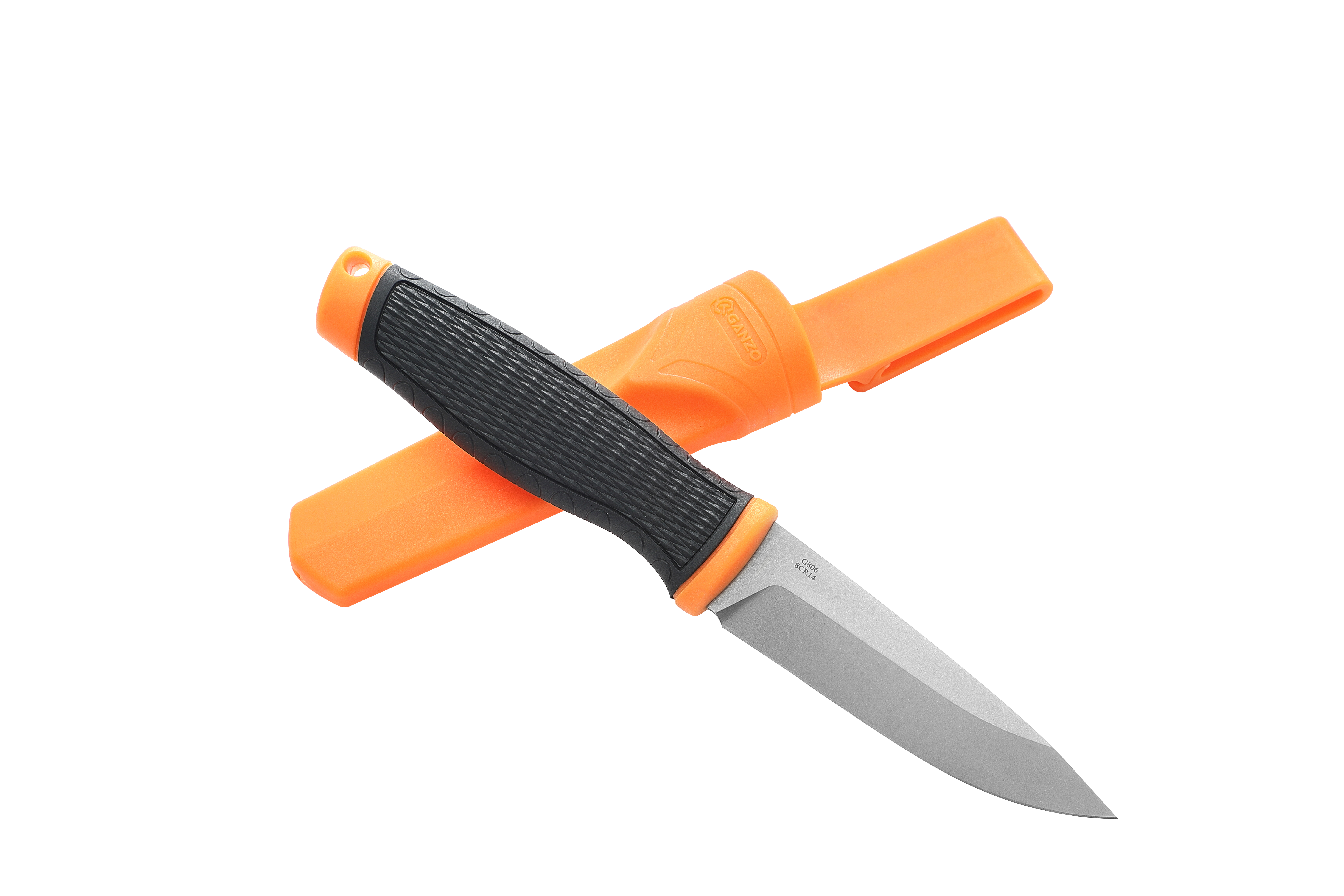 Нож Ganzo G806-OR оранжевый с ножнами-1