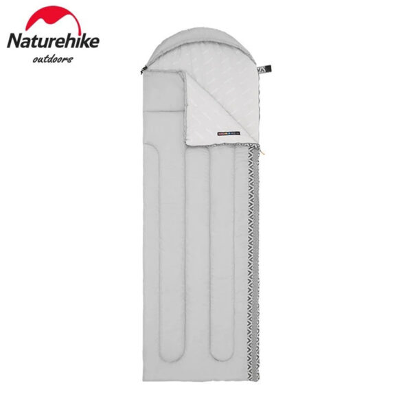 Спальник с капюшоном Naturehike L250 NH21MSD07 (9°C) левый серый