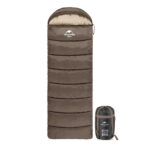 Спальник с капюшоном Naturehike U150 NH20MSD07 (11°C) левый коричневый