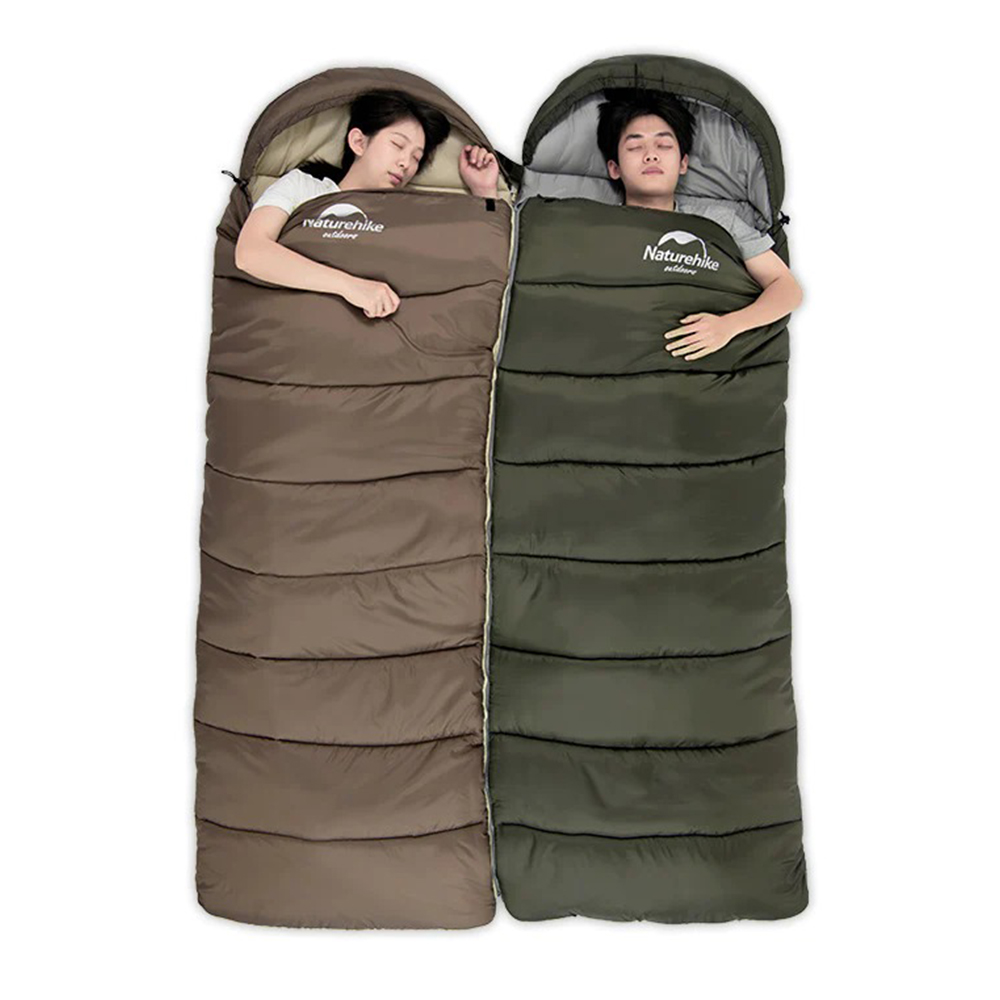 Спальник с капюшоном Naturehike U150 NH20MSD07 (11°C) левый коричневый