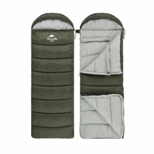 Спальник с капюшоном Naturehike U350 NH20MSD07 (1°C) правый зеленый