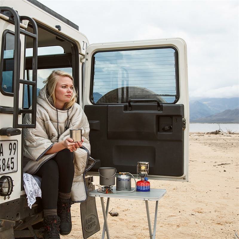 Спальный мешок-пончо Naturehike NH18D010-P Hollow cotton бронзовый-1