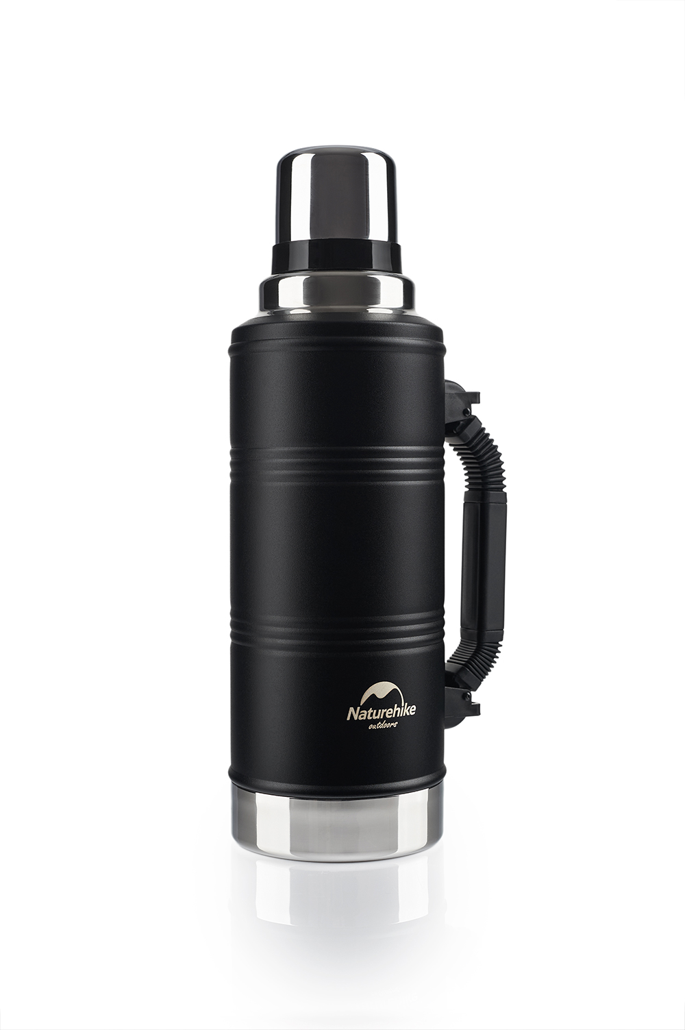 Термос с ручкой Naturehike Q-9H NH19SJ011 304 сталь 2.2 л черный-1