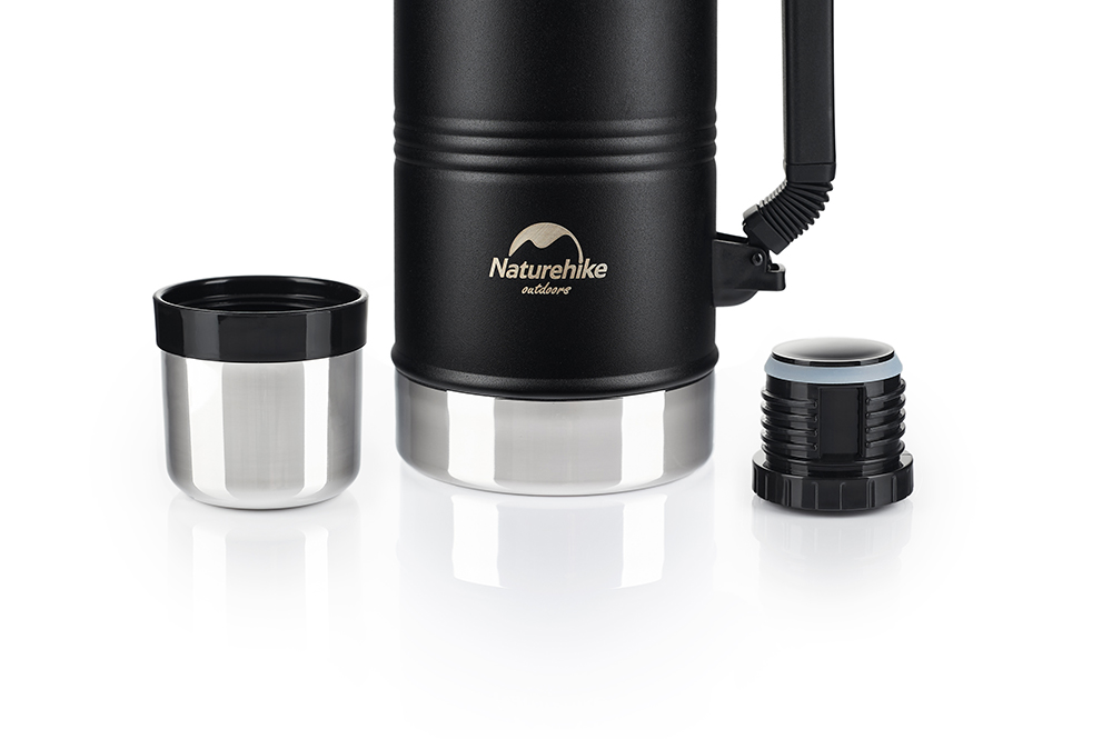 Термос с ручкой Naturehike Q-9H NH19SJ011 304 сталь 2.2 л черный-3