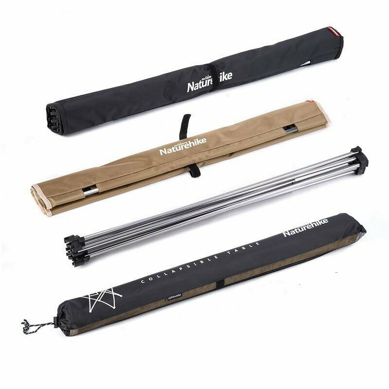 Cтол складной Naturehike NH20JJ0201680D Oxford - алюминий Размер L черный-1