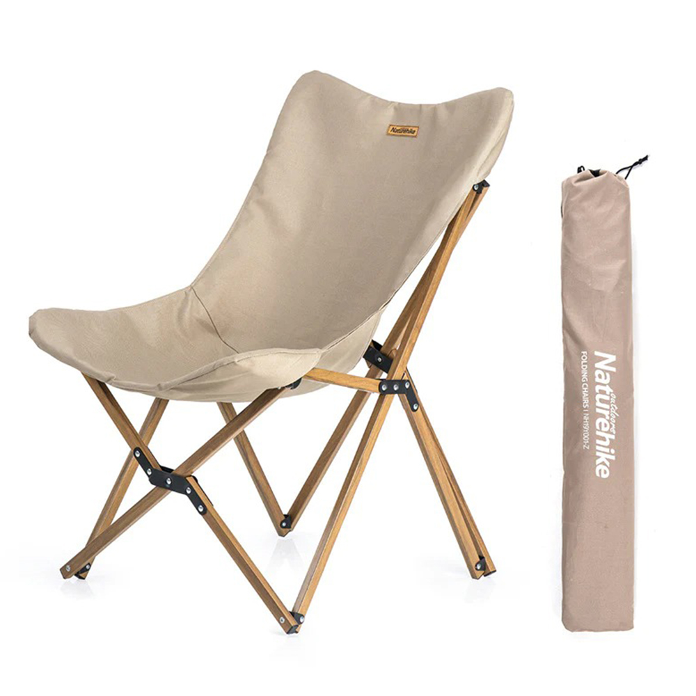 Кресло складное Naturehike Moon Beach MW01 NH19Y001-Z 600D Oxford-алюминий бежевый-1