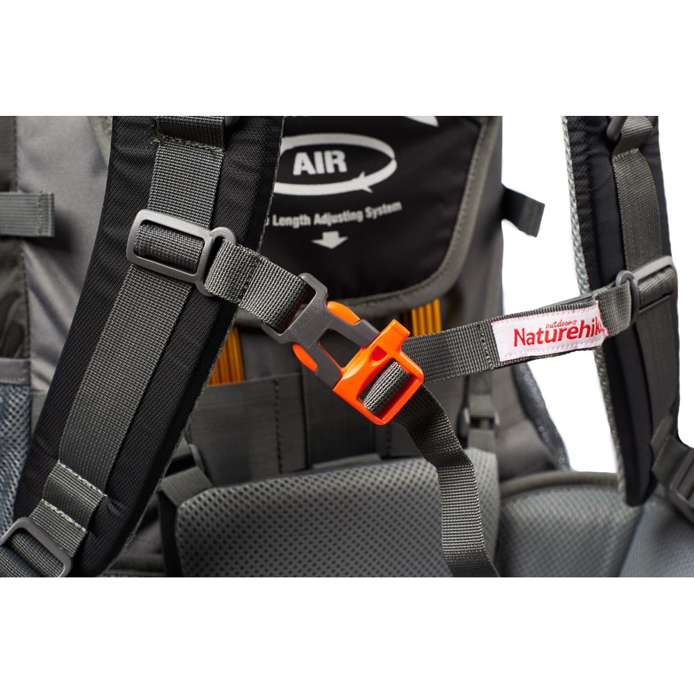 Рюкзак туристический Naturehike NH70B070-B 70 л+5 л черно-серый-16