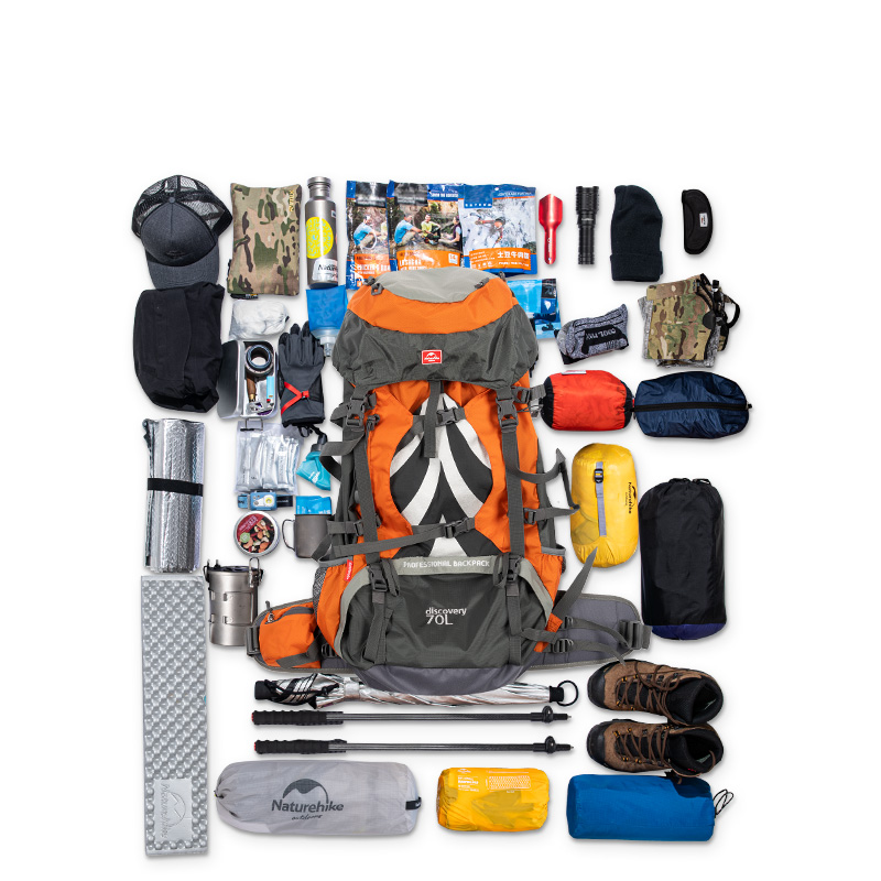 Рюкзак туристический Naturehike NH70B070-B 70 л+5 л голубой-12
