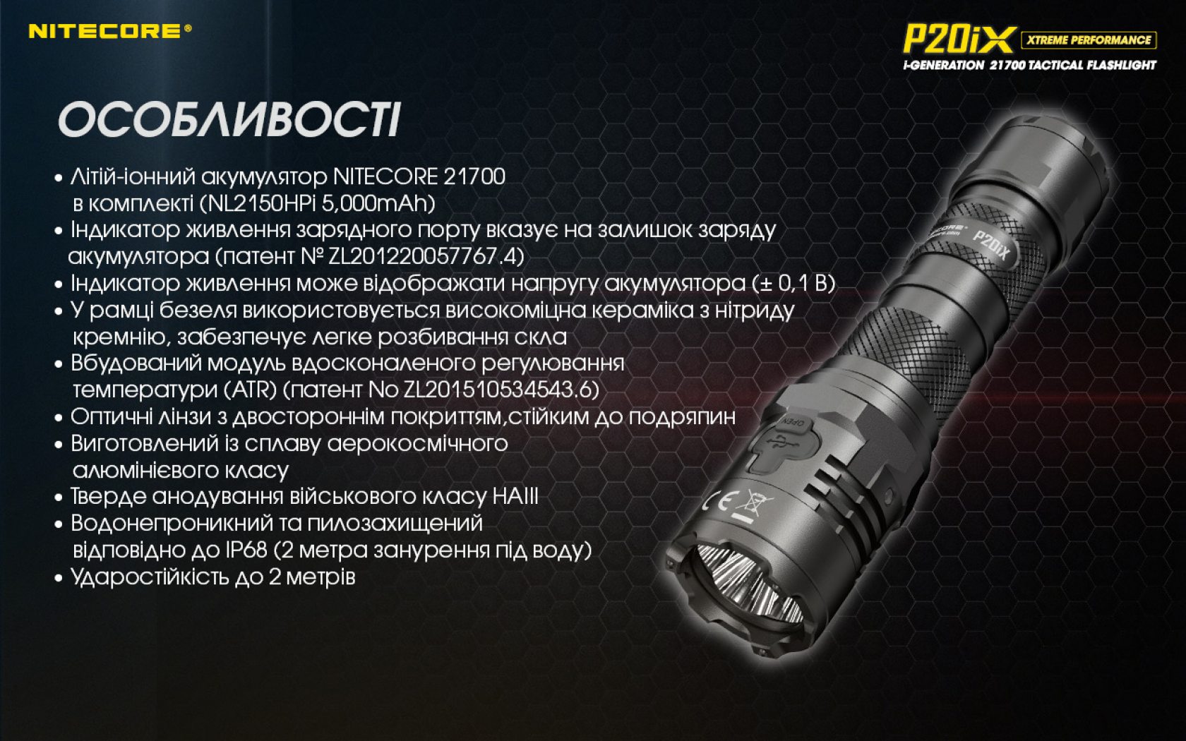 Nitecore P20iX-8