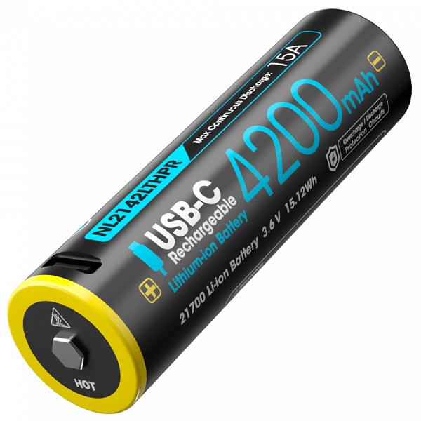 Nitecore NL2142LTHPR 3.6V 15А-1 Аккумулятор литиевый Li-Ion 21700 Nitecore NL2142LTHPR 3.6V 15А