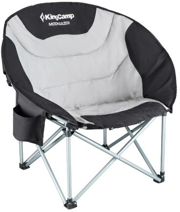 Раскладное кресло KingCamp Moon Camping Chair with Cooler (KC3989) Black-grey