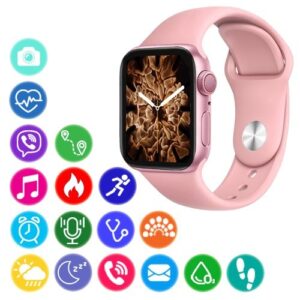 Смарт часы Apl Series 6 HW22 PLUS, WearfitPro, 44mm, Aluminium, pink