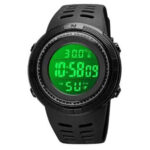Часы наручные с термометром 1681BKBK SKMEI, ALL BLACK-1