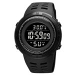 Часы наручные с термометром 1681BKBK SKMEI, ALL BLACK