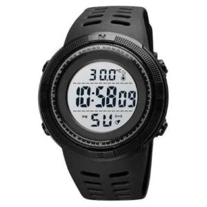 Часы наручные с термометром 1681BKWT SKMEI, BLACK-WHITE