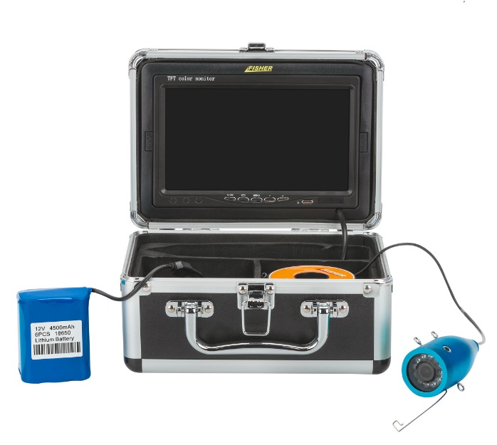 Подводная камера Fisher CR110-7L кабель 15м с отключением LED 4500mAh Подводная камера Fisher CR110-7L кабель 15м с отключением LED 4500mAh