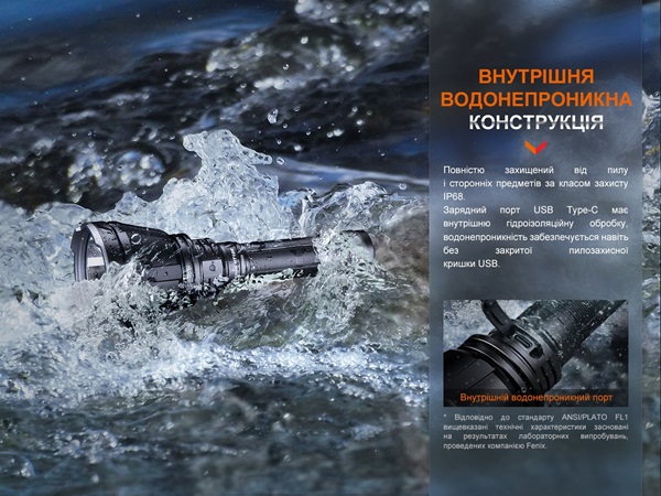 Дальнобойный фонарь Fenix HT18R-10