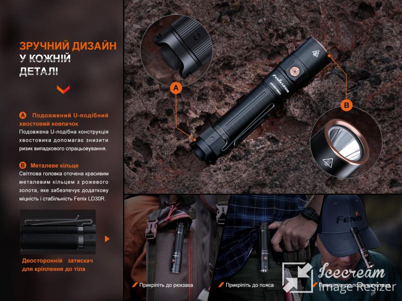 Фонарь ручной Fenix LD30R-8