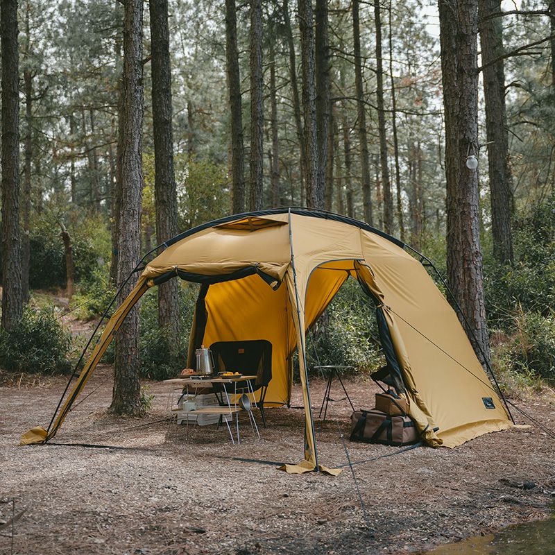 Палатка двухкомнатная Naturehike CNH22ZP028, горчичная-3