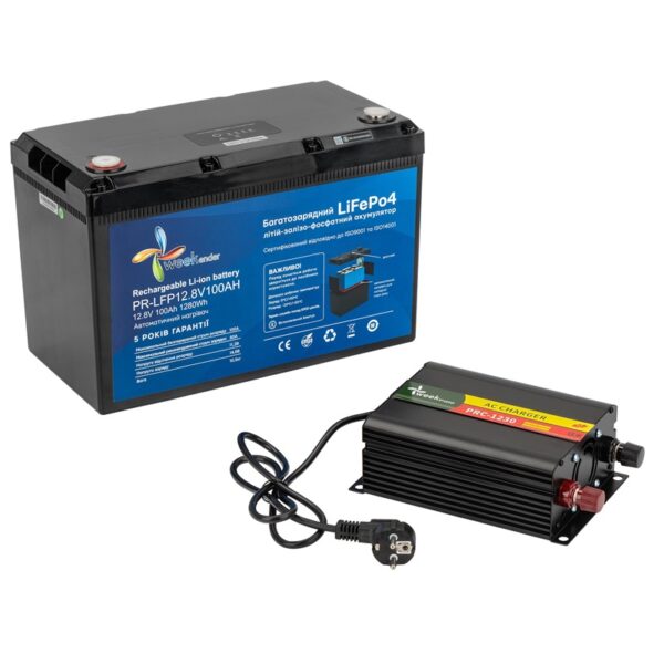 Литий-железо-фосфатный аккумулятор Weekender LiFePo-4 100 Ah 12.8V