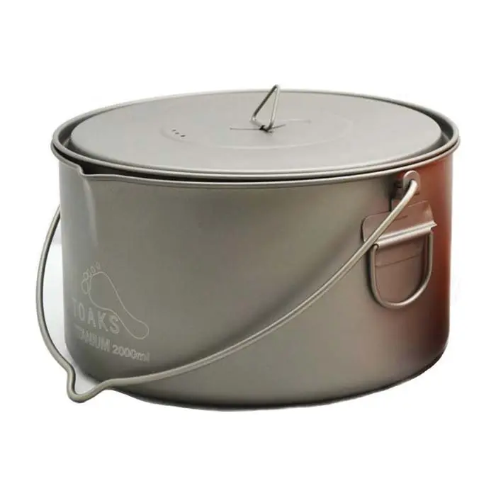 Котелок TOAKS Titanium 2000ml Pot with Bail Handle Котелок TOAKS Titanium 2000ml Pot with Bail Handle