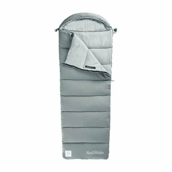 Спальник с капюшоном Naturehike M400 NH20MSD02, (1°C), серый