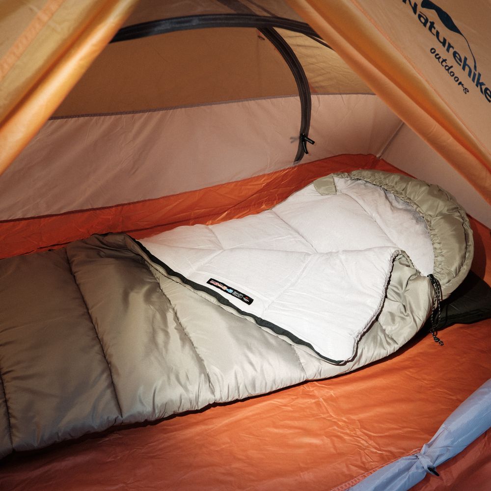 -Спальник с капюшоном Naturehike M400 NH20MSD02, (1°C), зеленый-5