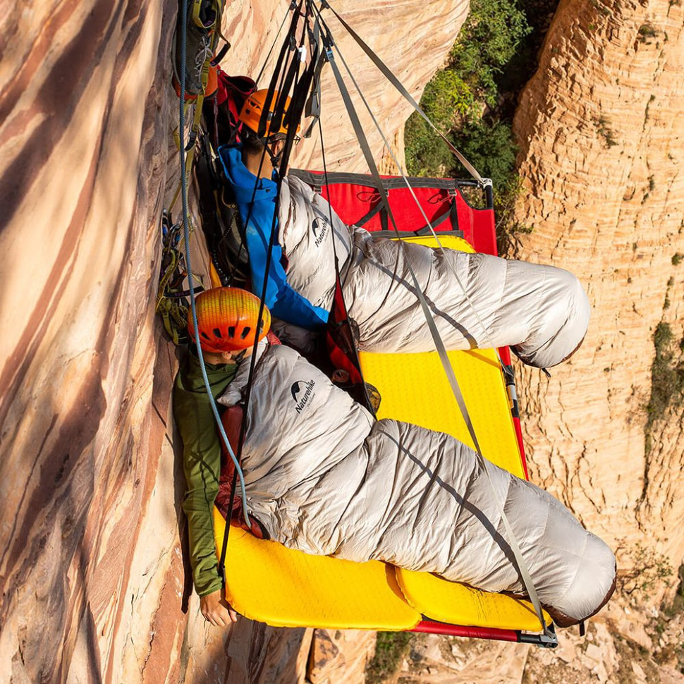 Спальник с натуральным пухом Naturehike Snowbird NH20YD001, р-р L, коричневый-11
