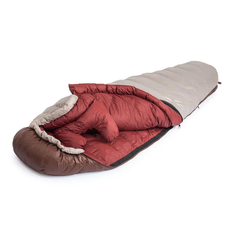 Спальник с натуральным пухом Naturehike Snowbird NH20YD001, р-р L, коричневый-2