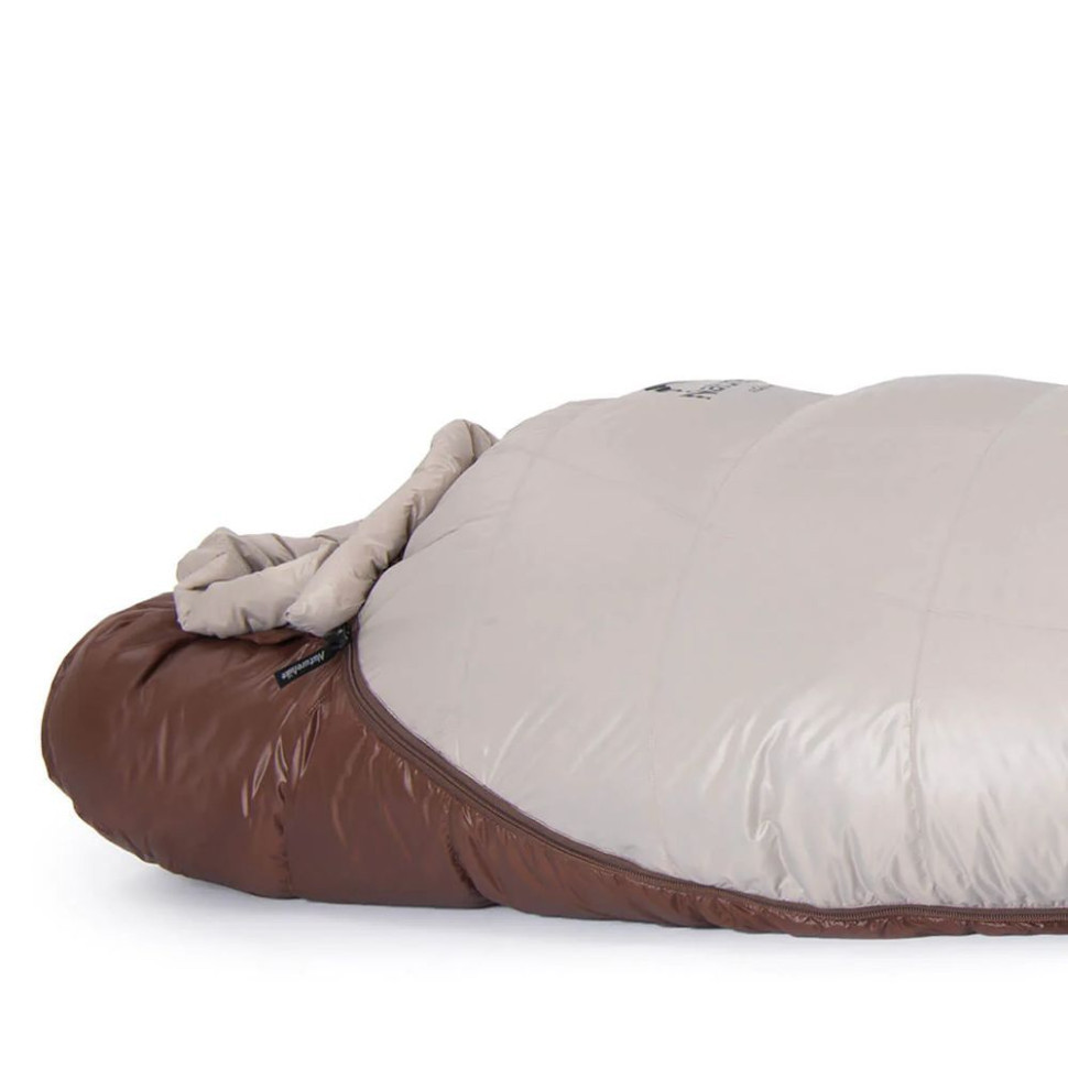 Спальник с натуральным пухом Naturehike Snowbird NH20YD001, р-р L, коричневый-4