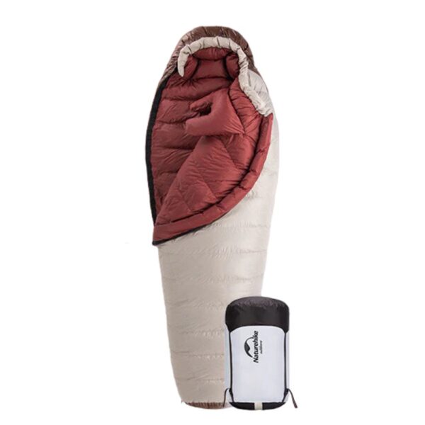 Спальник с натуральным пухом Naturehike Snowbird NHСпальник с натуральным пухом Naturehike Snowbird NH20YD001, р-р L, коричневый 980 г