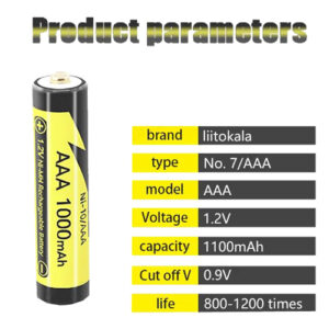 Аккумулятор AAA, LiitoKala Ni-10