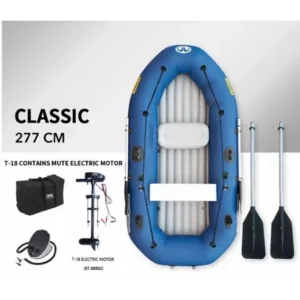 Надувная гребная лодка + электромотор T18 Trolling Motor Aquamarina