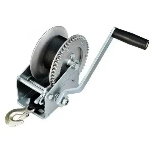 Лебедка для прицепа с лентой и крюком 1400lbs оцинкованная 702022 Лебедка для прицепа с лентой и крюком 1400lbs оцинкованная 702022
