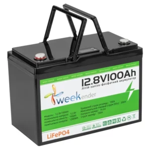 Литий-ферумный аккумулятор Weekender 100Ah 12V LiFePO4 Lithium iron phosphate