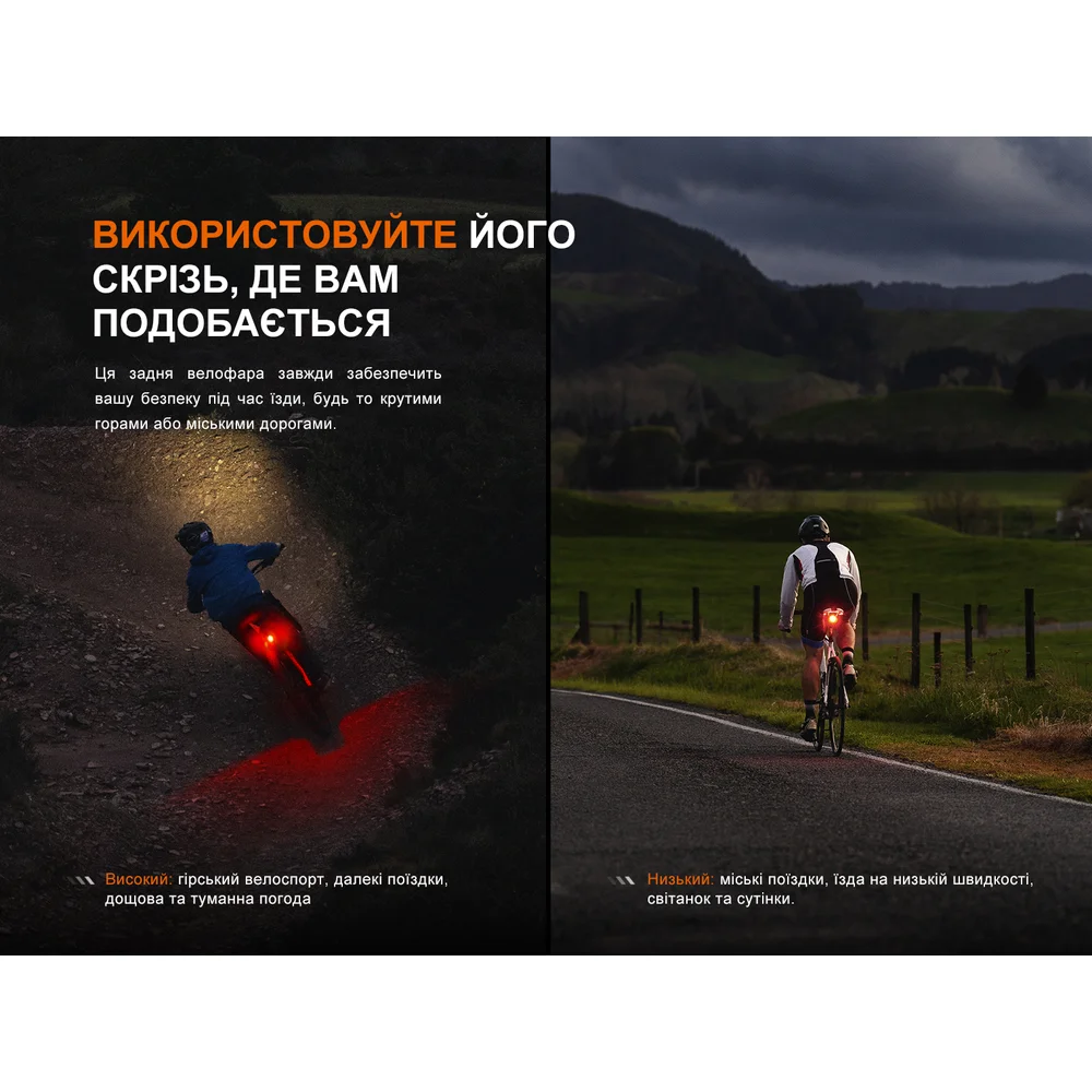 Велофара задняя Fenix __BC06R-14