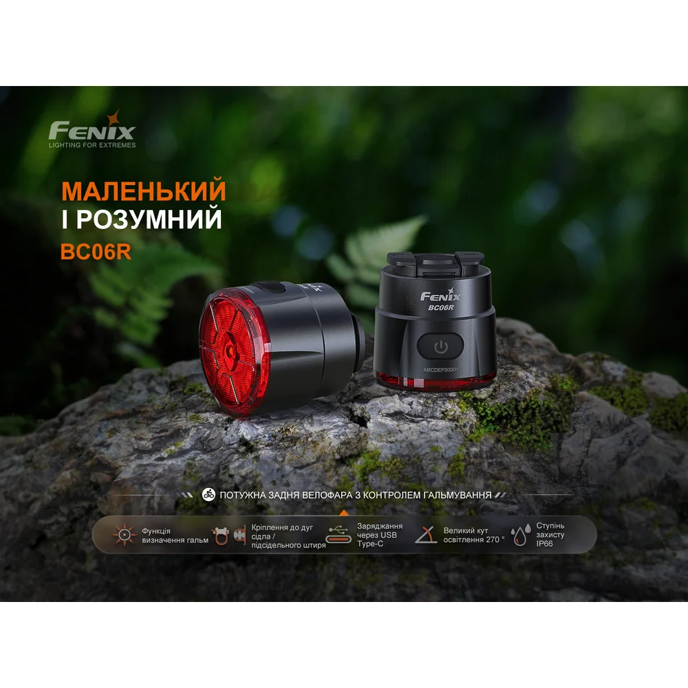 Велофара задняя Fenix __BC06R-7