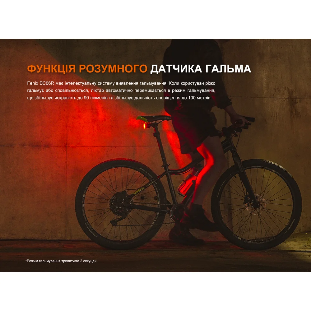 Велофара задняя Fenix __BC06R-9
