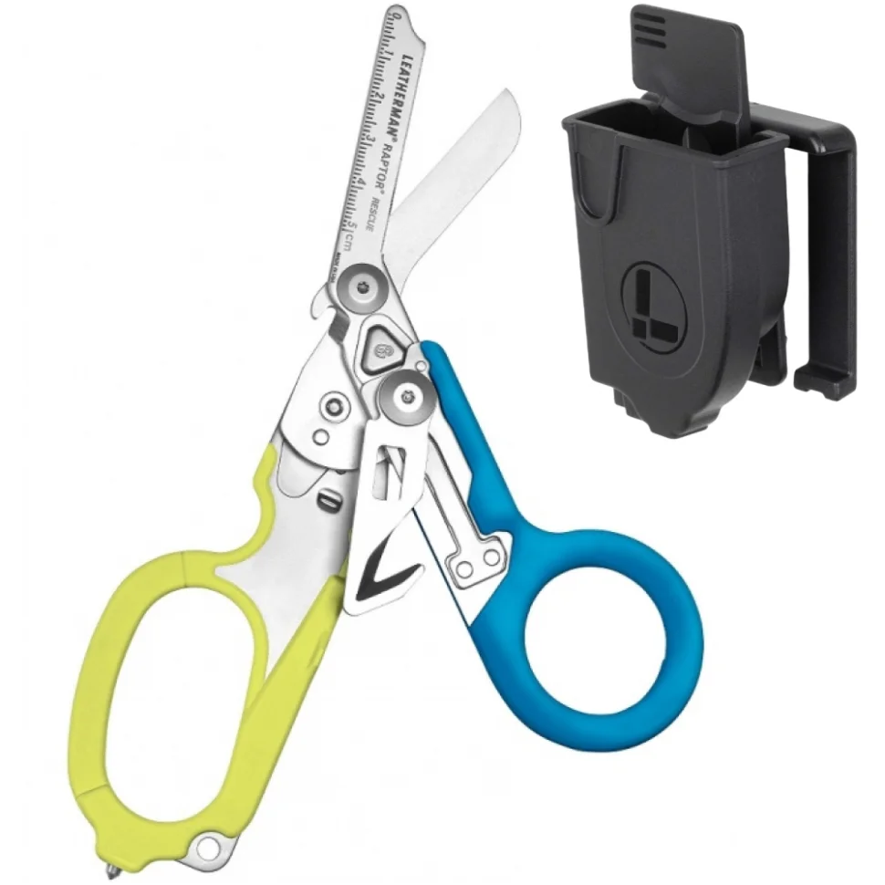 Ножницы Leatherman Raptor Rescue, желто-голубые, utility чехол Ножницы Leatherman Raptor Rescue, желто-голубые, utility чехол