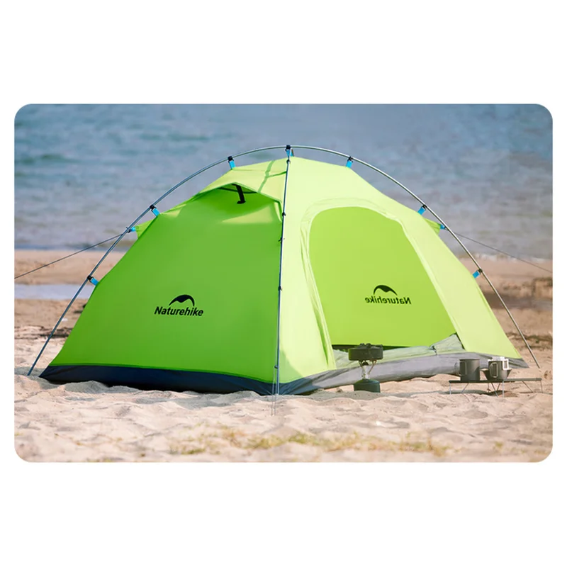 Палатка двухместная Naturehike CNK2450WS030, зеленая-1
