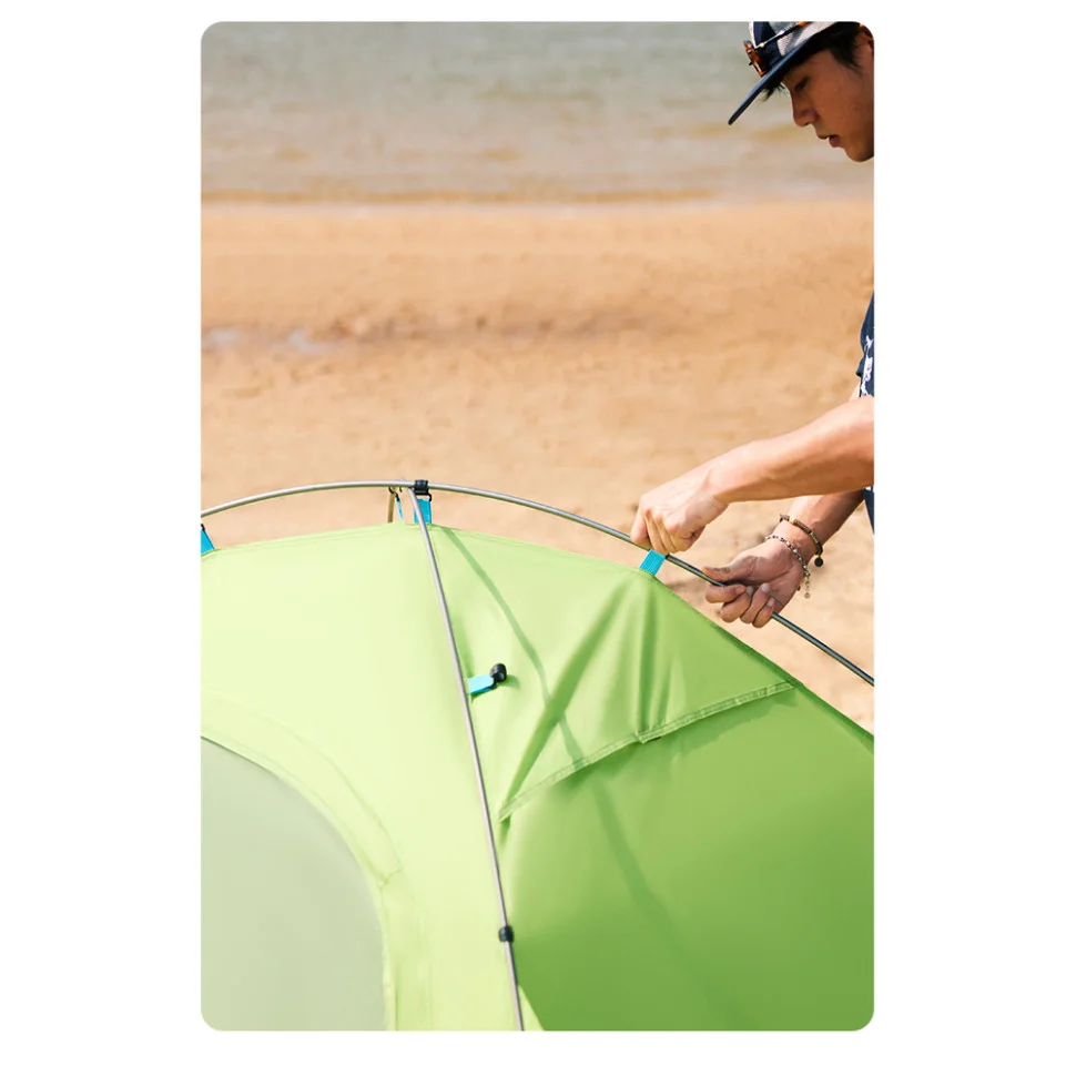 Палатка двухместная Naturehike CNK2450WS030, зеленая-10