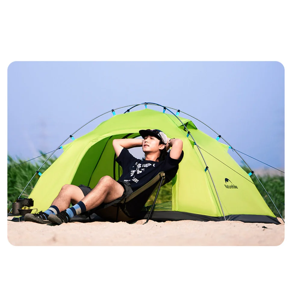 Палатка двухместная Naturehike CNK2450WS030, зеленая-12