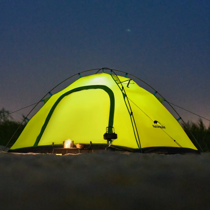 Палатка двухместная Naturehike CNK2450WS030, зеленая-5