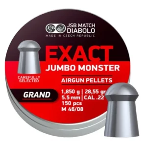Пули для пневматики JSB Diabolo Exact Jumbo Monster Grand (5,52мм, 1,850г, 150шт)