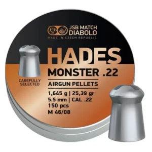 Пули для пневматики JSB Diabolo Hades Monster (5.5мм, 1.64г, 150 шт)