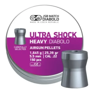 Пули для пневматики JSB Diabolo Ultra Shock Heavy (5,5мм, 1,64г, 150 шт)